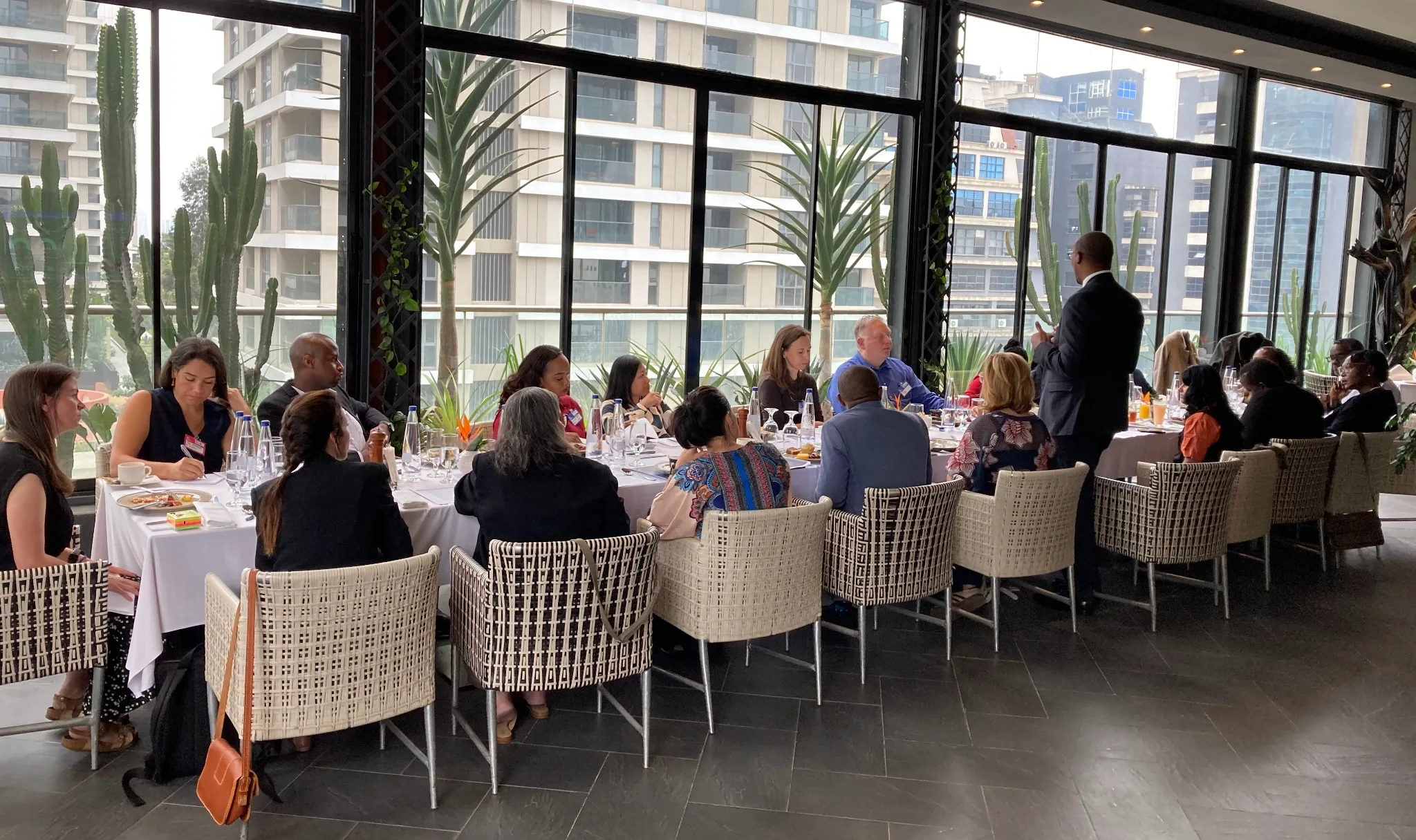 Attendees at the breakfast roundtable in Nairobi